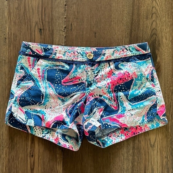 Lilly Pulitzer Indigo STAR STRUCK Adie short 2 - Picture 3 of 10